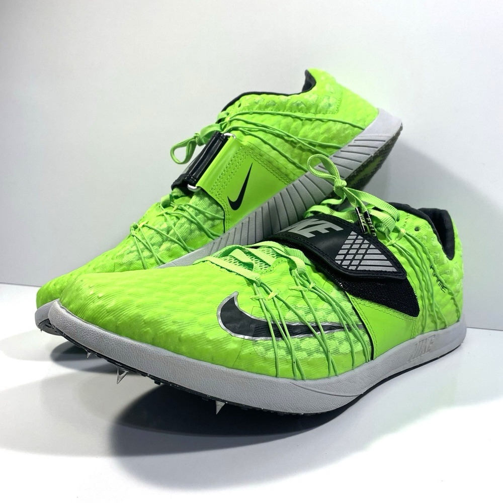 Nike Mens Size 12 Triple Jump Elite Track & Field Electric Green 705394-302